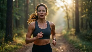 Forest Run at Dawn