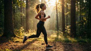 Forest Run at Dawn