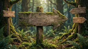 Forest Signpost Arrow