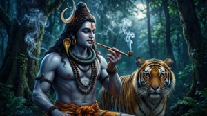 Forest Smoke with Tiger
