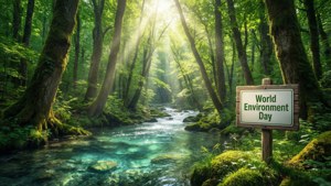 Forest Sunlight River