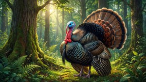 Forest Turkey Digital Painting