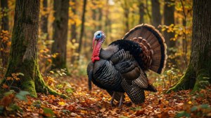 Forest Turkey Scene