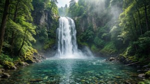 Forest Waterfall
