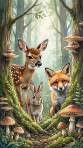 Forest Whimsy Trio