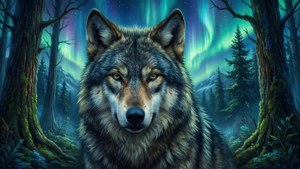 Forest Wolf Aurora