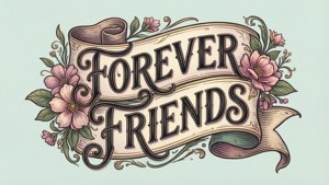 Forever Friends Typography
