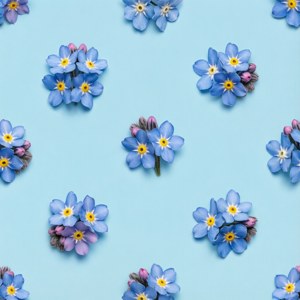 Forget-Me-Not Pattern Tile