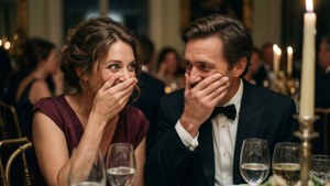 Formal Dinner Laughing Struggle