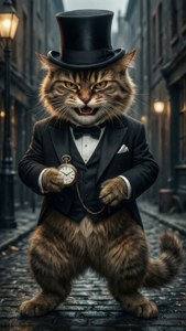 Formal Evil Cat