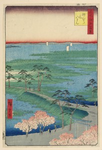 Former Hachiman Shrine, Sunamura (Sunamura Moto-Hachiman) From the Series One Hundred Famous views of Edo