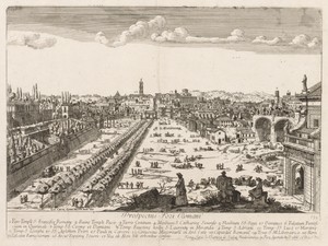 Foro Romano from "Prospectus Locurum Urbis Romae Insign[ium]"