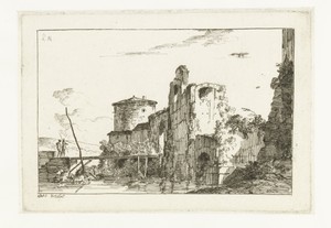 Fort en een brug over de rivier