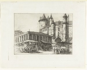 Fort Grand Châtelet en marktplein in Parijs