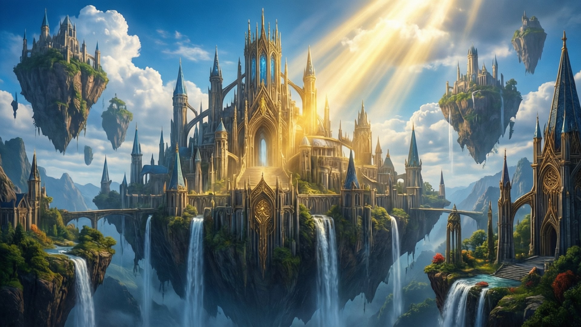 Fortress in the Sky by Wallpapers.art Studio
