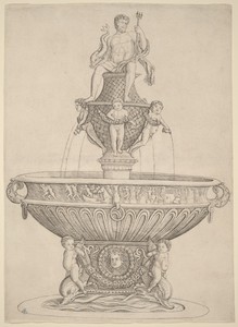Fountain with Statue of Neptune