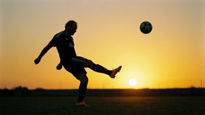 Fountas Free Kick Silhouette