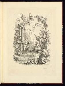 Four Figures in a Fantastical Garden