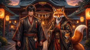 Fox and Shrine Twilight