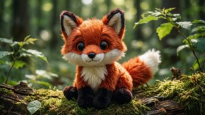 Fox Beanie Boo Forest Log