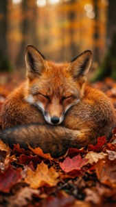 Fox in Leaves