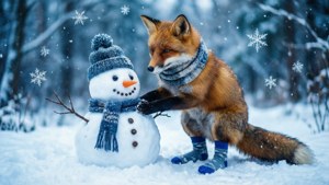 Fox Snowman Building