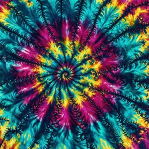 Fractal Fusion Tie Dye