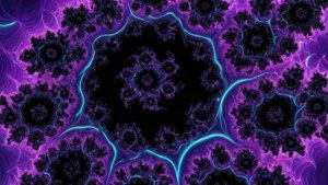 Fractal Purple Cyan