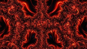 Fractal Red Black