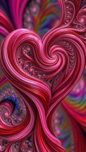 Fractal Ribbon Heart