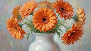Fragile Orange Flowers