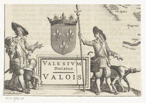Fragment van kaart van de Franse provincie Valois
