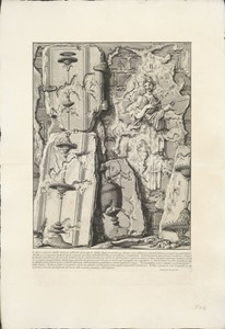 Fragmenten van beschilderde wanden uit de Piramide van Cestius te Rome