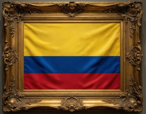 Framed Elegant Flag