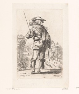 Franse edelman, behorend tot de orde van Saint Esprit, gekleed volgens de mode van ca. 1630