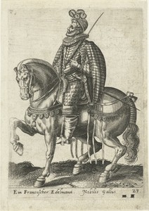Franse edelman te paard