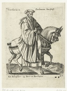 Franse raadsheer te paard