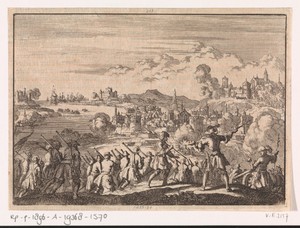Fransen veroveren onder Pointis Carthagena in Zuid-Amerika, 1697
