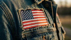 Frayed Denim Jacket Patch