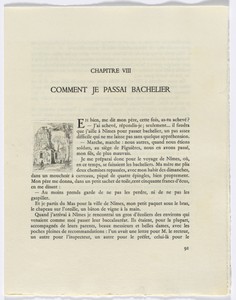 Frédéric Mistral: Mémoires et Recits by Frédéric Mistral: building and tree (page 91)