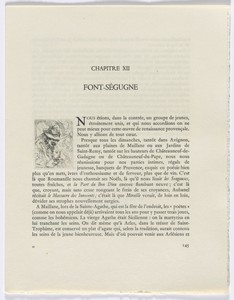 Frédéric Mistral: Mémoires et Recits by Frédéric Mistral: bust of old man (page 145)