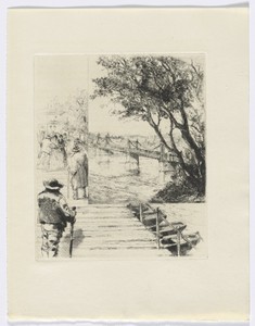 Frédéric Mistral: Mémoires et Recits by Frédéric Mistral: figures on a pier (insert after p.216)