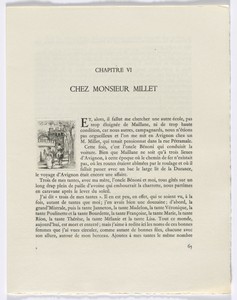 Frédéric Mistral: Mémoires et Recits by Frédéric Mistral: woman and man on horse (page 65)