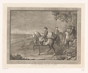 Frederik de Grote inspecteert de troepen