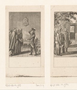 Frederik II bedankt de kapucijner monniken in Breslau