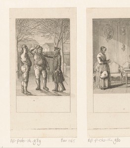 Frederik II toont zichzelf aan de zakkendragers