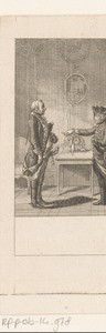Frederik II vraagt Gellert naar de moraal van zijn fabel