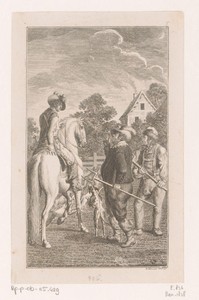 Frederik V in conflict met twee boeren
