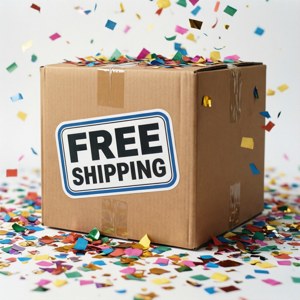 Free Shipping Box Confetti