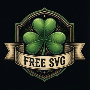 Free St Patricks SVG Badge